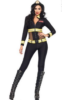 F1457 Red Blaze Firefighter Costume